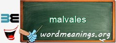 WordMeaning blackboard for malvales